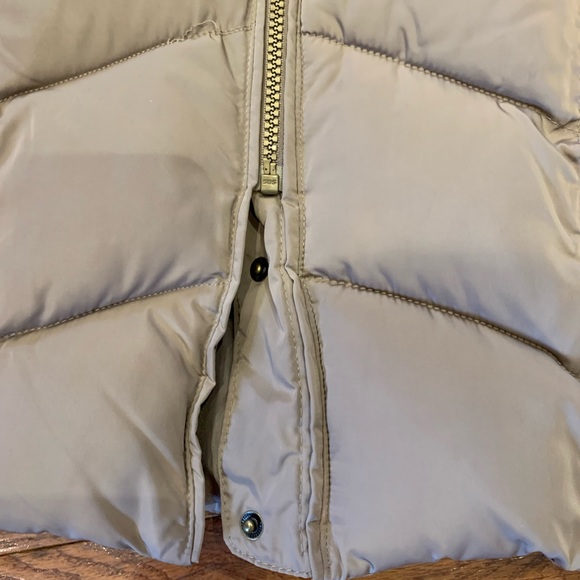Luxurious Calvin Klein Down Coat Latte Gold Accents XS - Picture 5 of 13